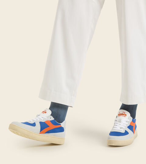 MI BASKET LOW RIPSTOP, AZZURRO SCURO/BIANCO Zapatilla Heritage - Unisex MI BASKET LOW RIPSTOP AZZURRO SCURO/BIANCO - Diadora