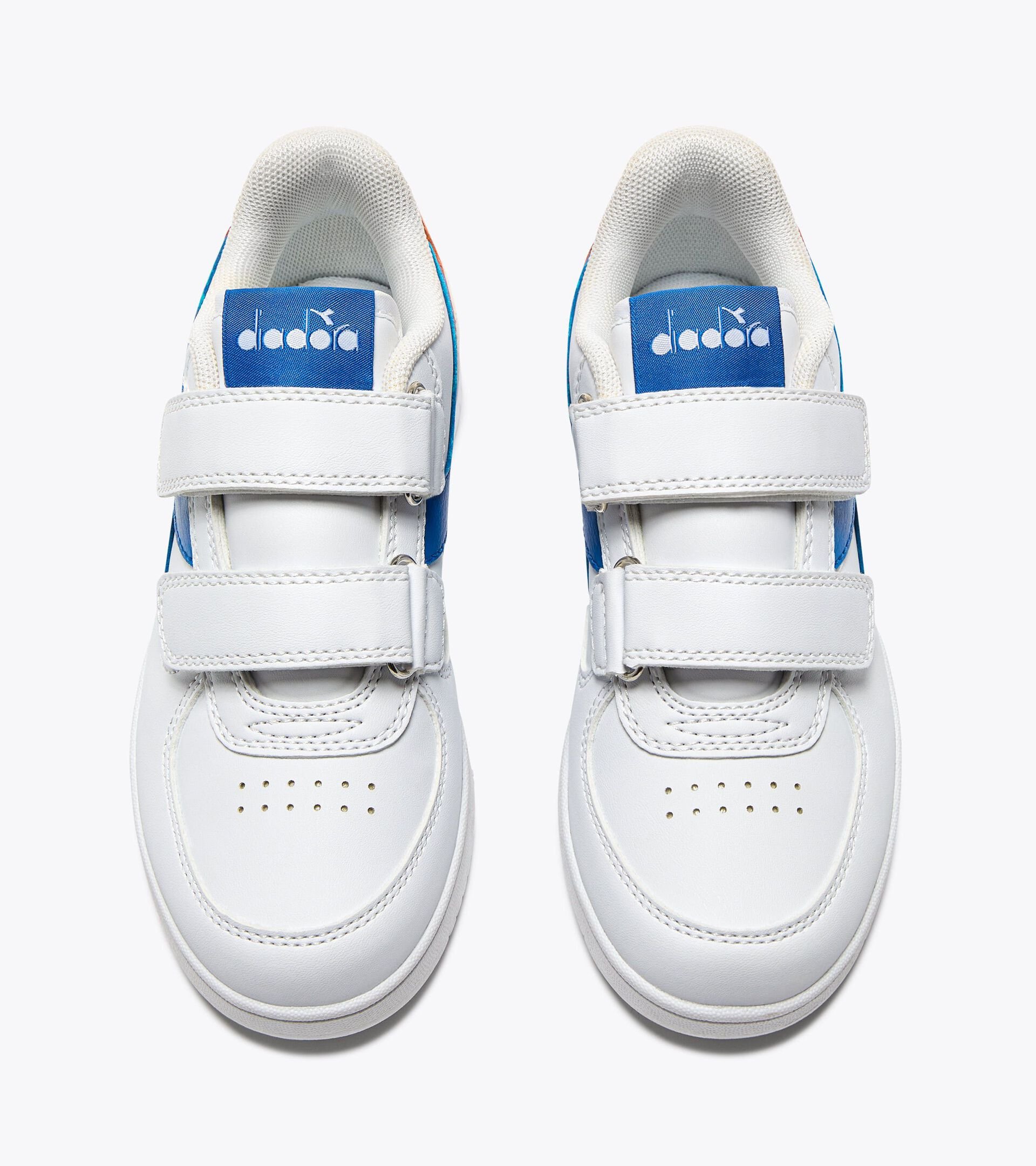 Sports shoes - Kids 4-8 years RAPTOR LOW PS WHT/IMPERIAL BL/PERSIMMON ORG - Diadora