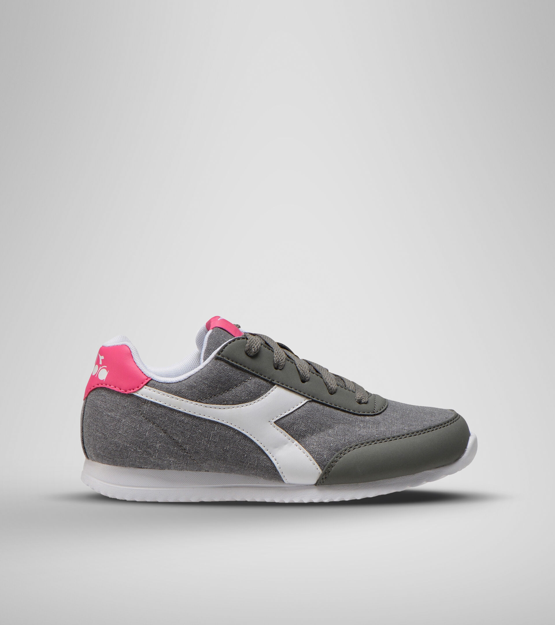 Sports shoes - Youth 8-16 years JOG LIGHT GS CHARCOAL GRAY/FANDANGO PINK - Diadora