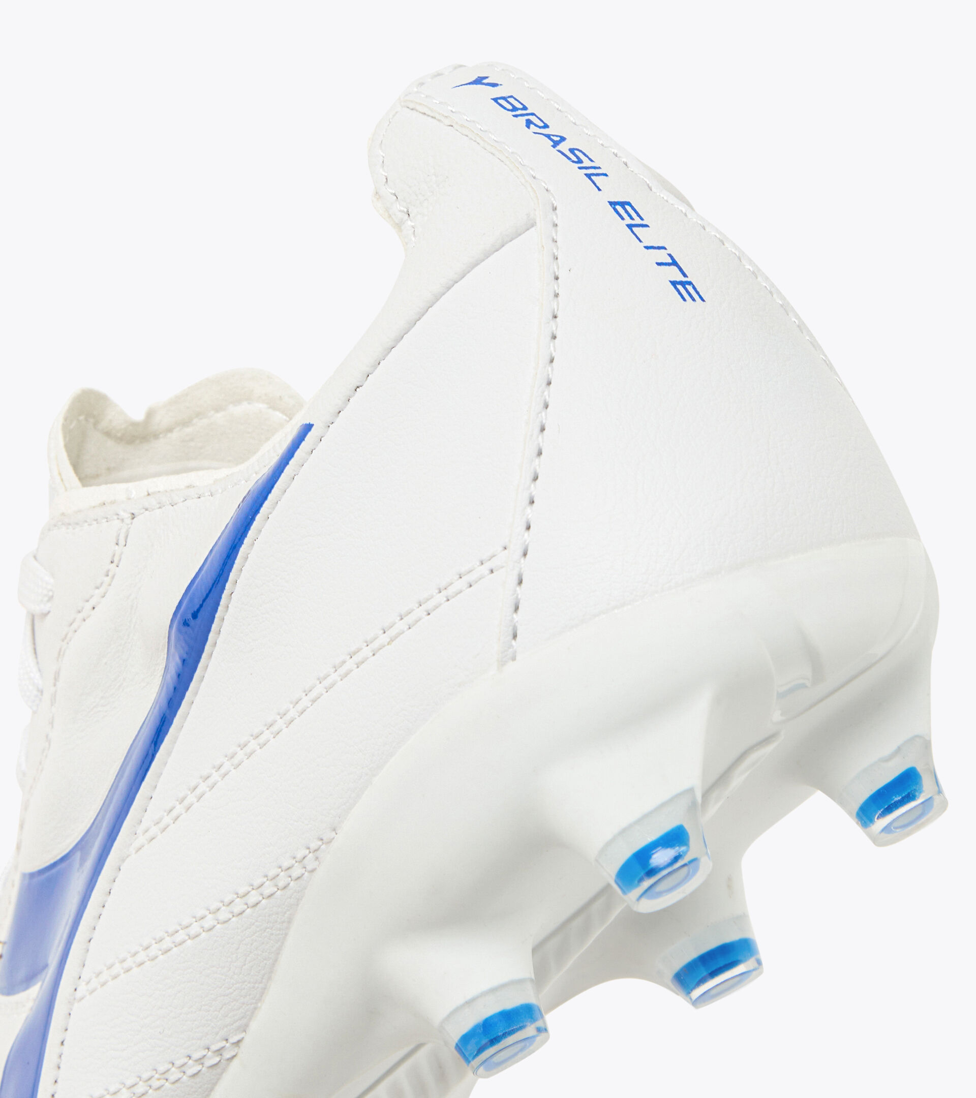 Firm ground football boots - Men’s BRASIL ELITE 2 LT LP12 OPTICAL WHITE/ROYAL BLUE - Diadora