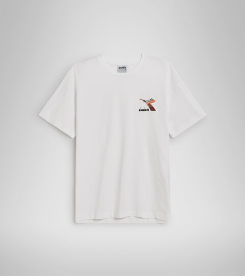 L.T-SHIRT SS FLOSS, OPTICAL WHITE Cotton sports T-shirt - Women L.T-SHIRT SS FLOSS OPTICAL WHITE - Diadora
