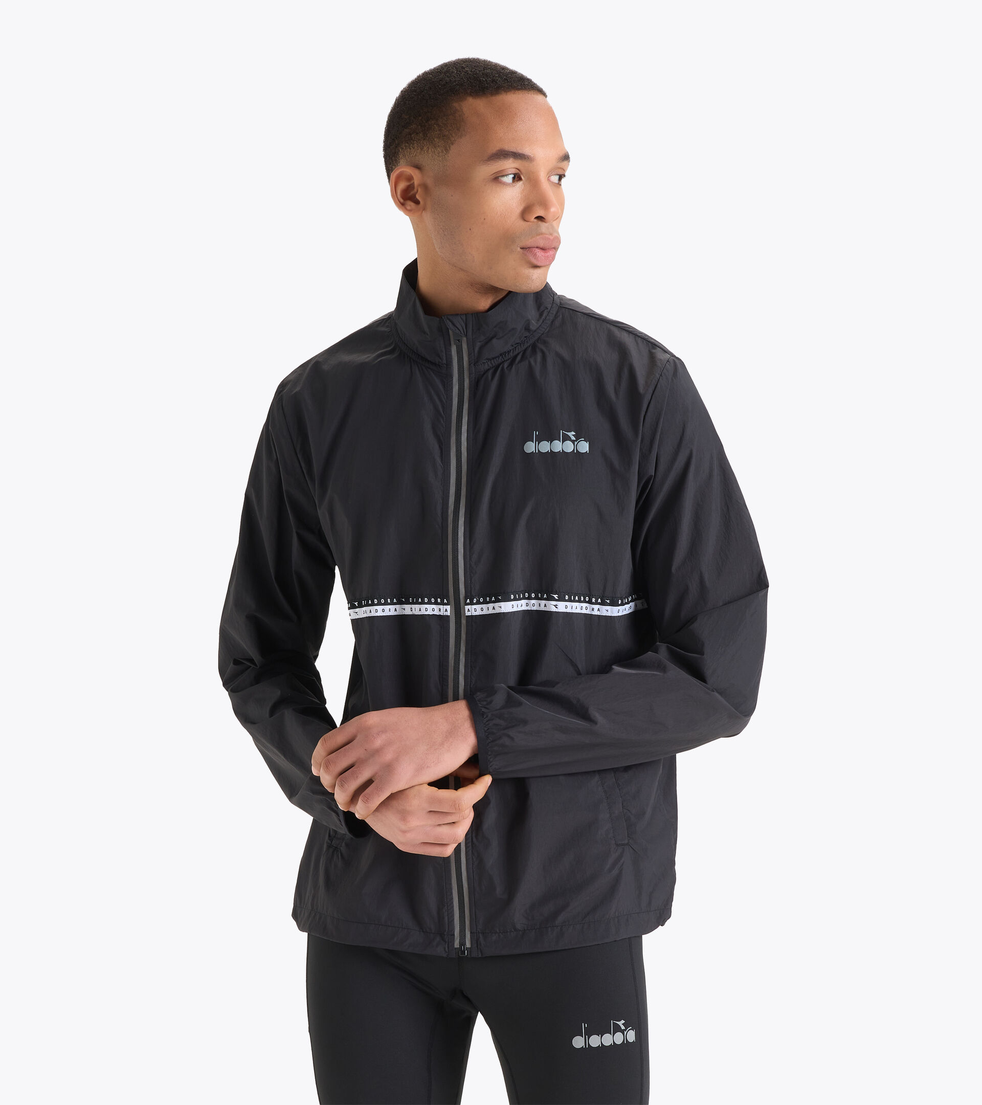 Veste coupe-vent - Homme PACKABLE WIND JACKET NOIR - Diadora