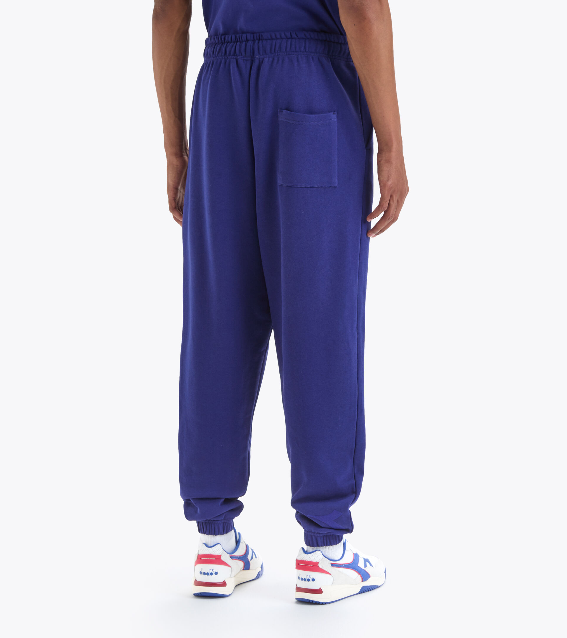 Pantalon de sport en coton - Unisexe PANT SPW LOGO BLEUS - Diadora