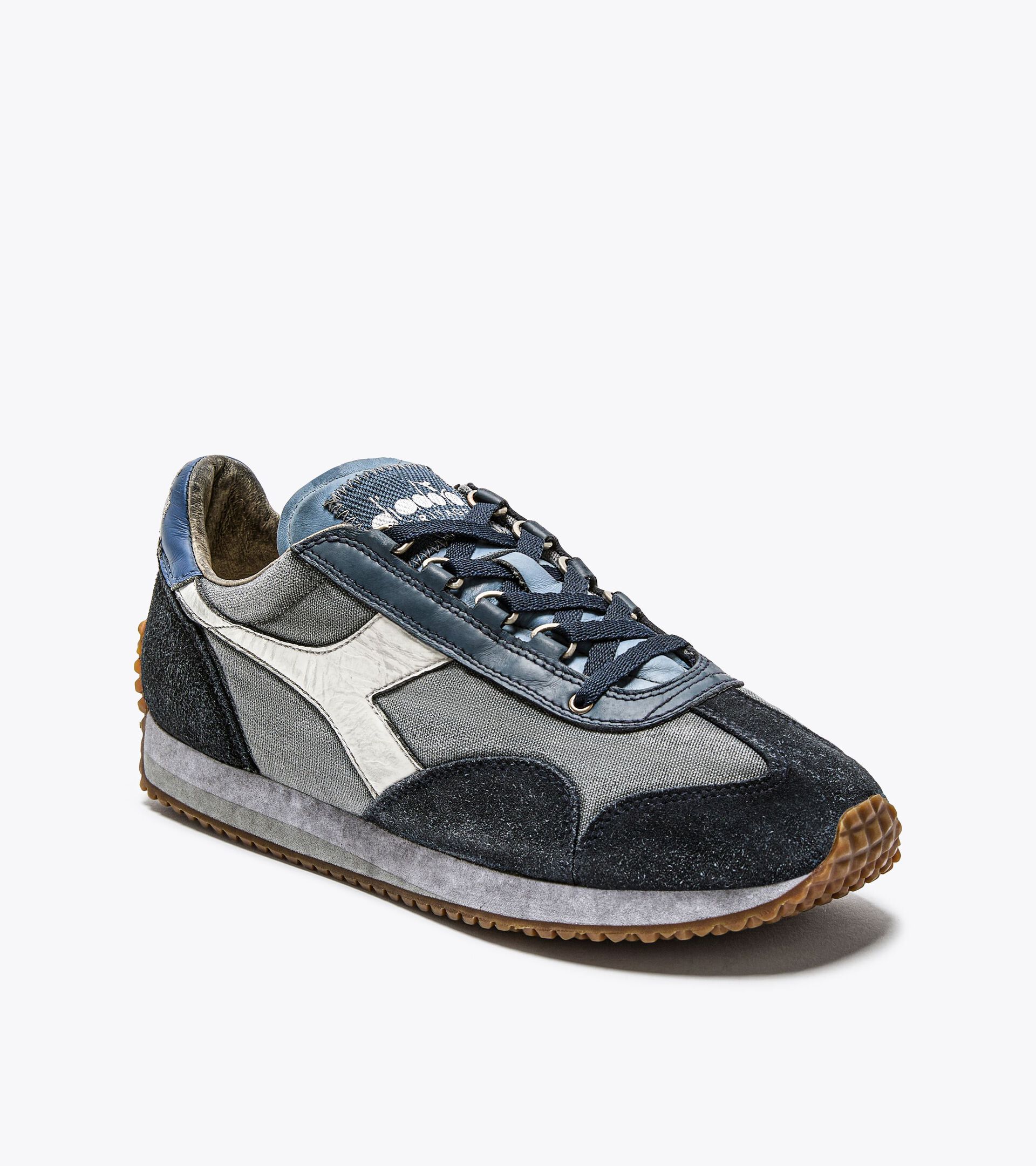 Heritage shoe - Gender neutral EQUIPE H DIRTY STONE WASH EVO BLUE FOG - Diadora