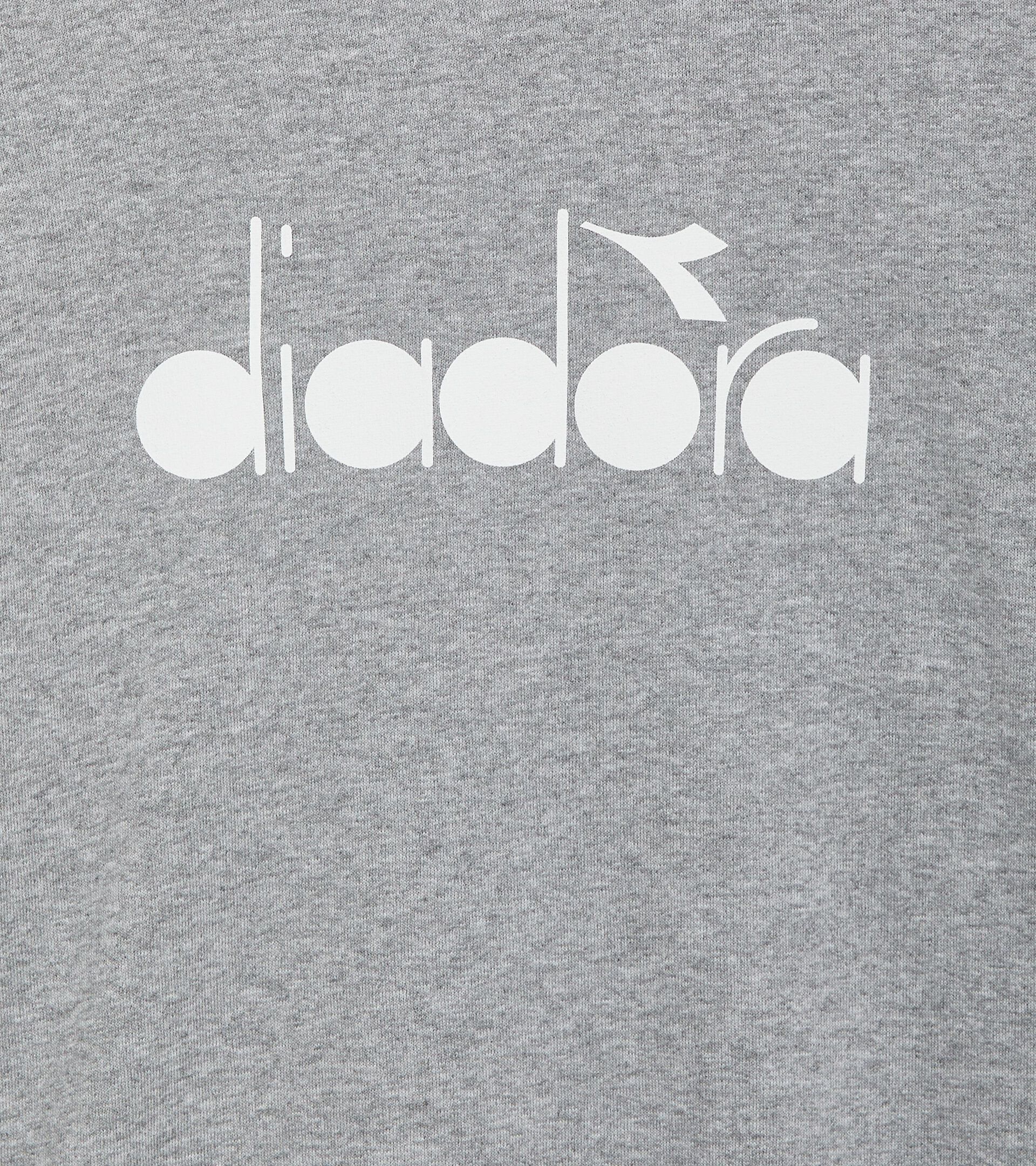 Sportliches Sweatshirt - Made in Italy - Gender Neutral SWEATSHIRT CREW LOGO HOCHHAUS MELANGE - Diadora