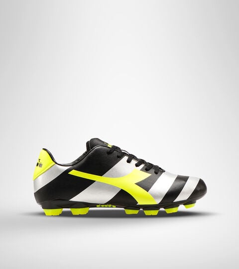 Footwear Sport UOMO RAPTOR R LPU BLACK/SILVER/YELLOW FL DD Diadora