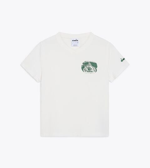 T-Shirt aus Baumwolle Legacy - Made in Italy - Damen L. T-SHIRT SS LEGACY MILCH WEISS - Diadora
