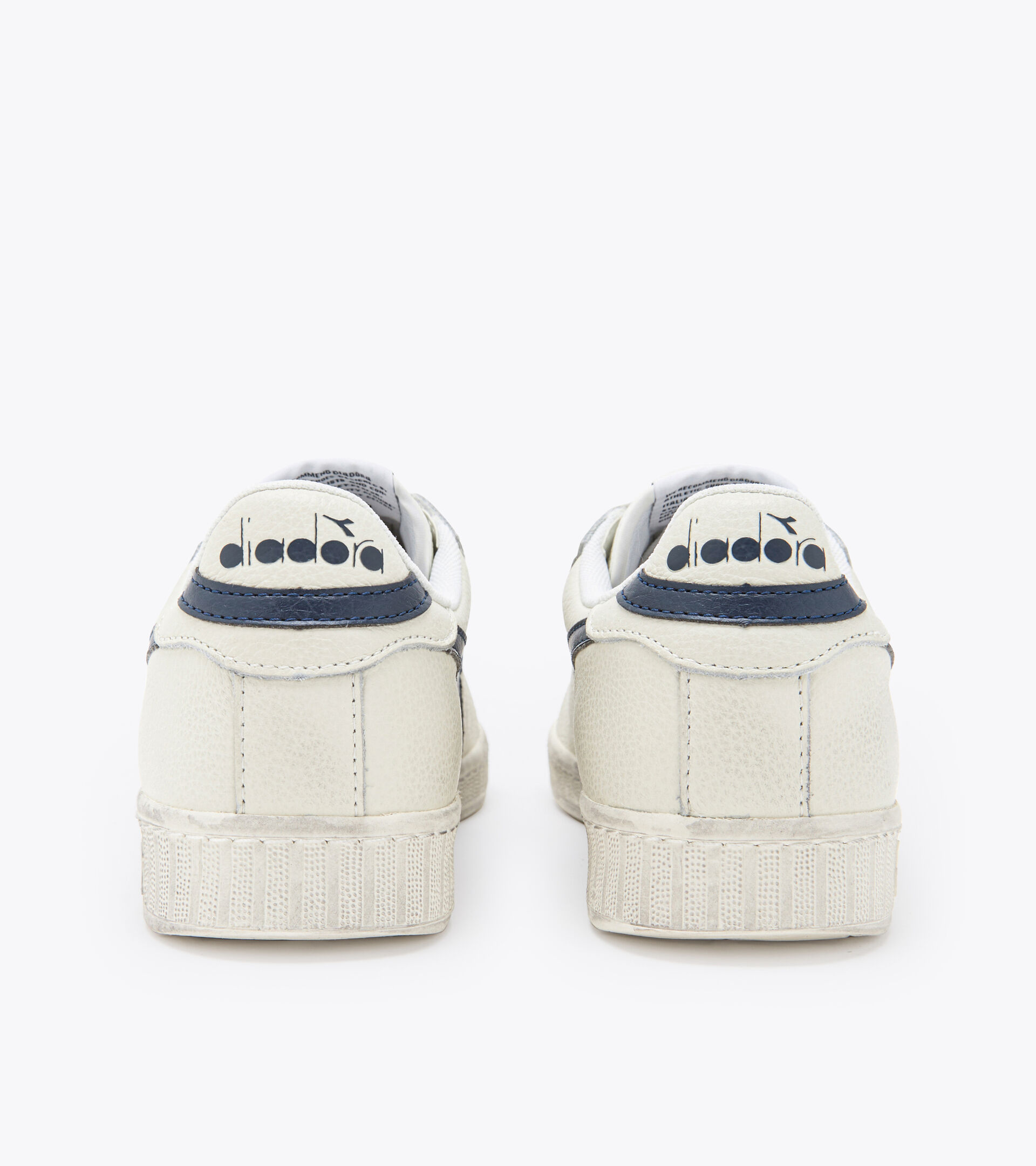 Sporty sneakers - Unisex GAME L LOW WAXED WHITE/BLUE CASPIAN SEA - Diadora