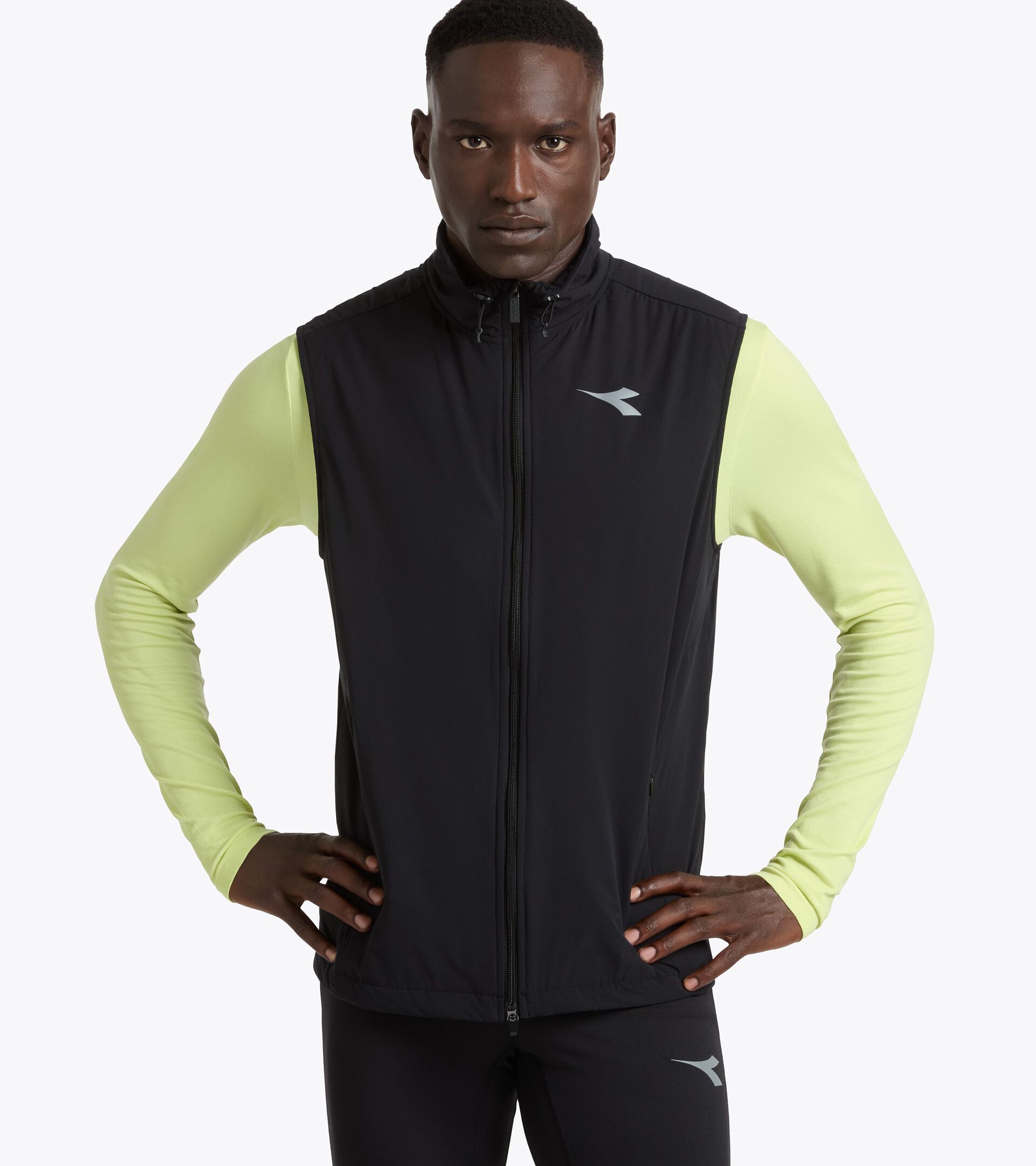 Chaleco de running acolchado - Running Winter Protection - Mujer PADDED VEST WINTER NEGRO - Diadora