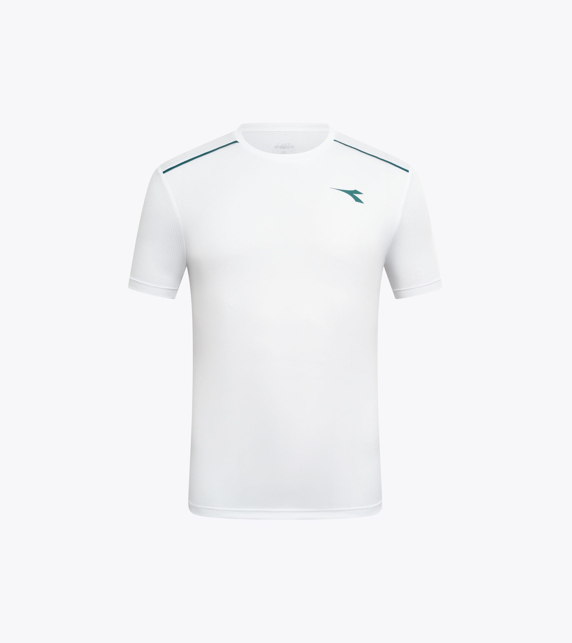 Tennis T-shirt - Men&rsquo;s SS T-SHIRT COURT OPTICAL WHITE - Diadora