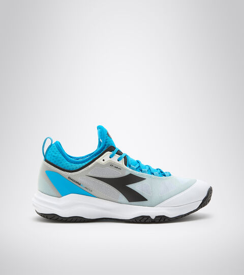 Zapatillas de tenis para terrenos duros y tierra batida - Hombre SPEED BLUSHIELD FLY 3 + AG BLANCO/NEGRO/AZUL JOYA - Diadora