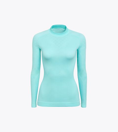 Long-sleeved training t-shirt - Women L. TURTLE NECK ACT ARUBA BLUE - Diadora