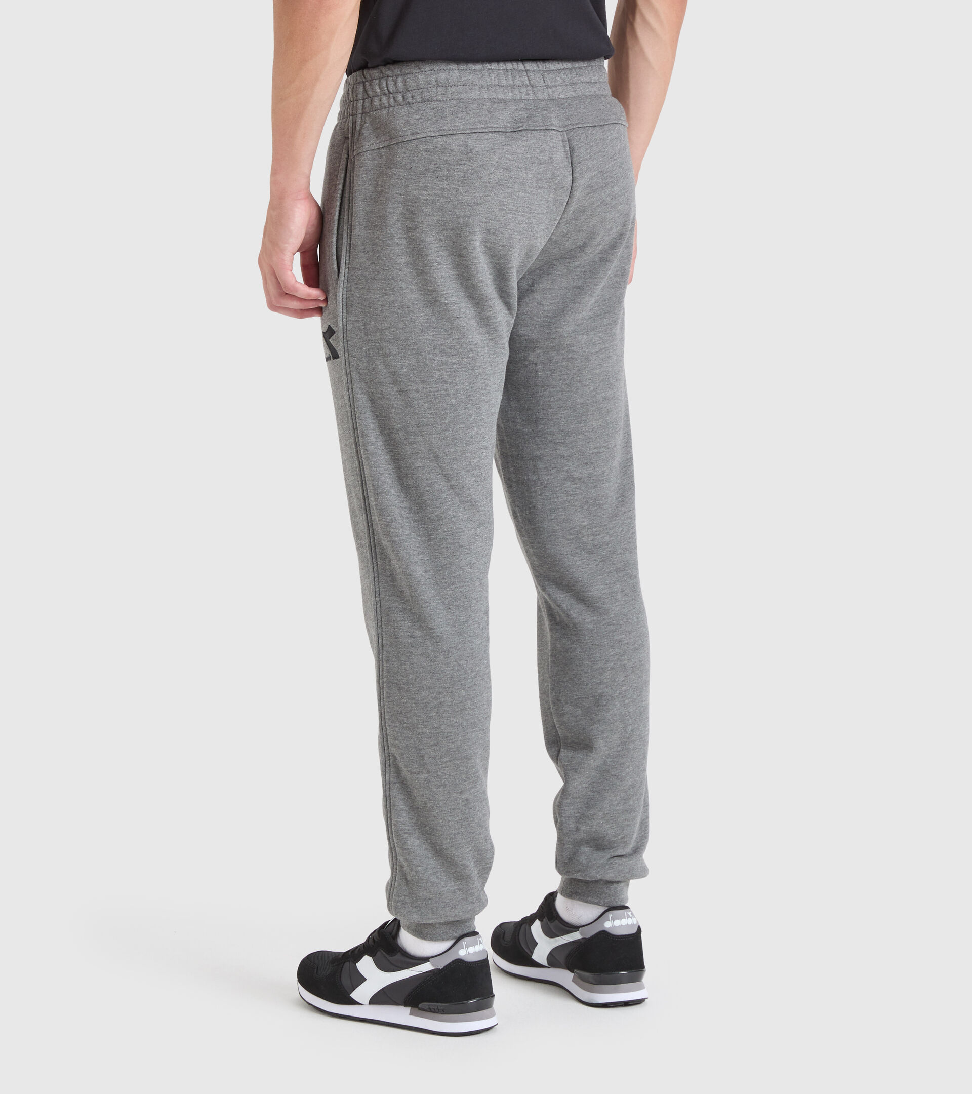 Sports trousers - Men PANTS CUFF CORE DARK GRAY MELANGE (C6096) - Diadora