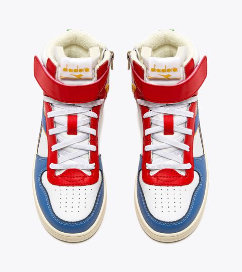 Sports shoes - Kids 4-8 years MAGIC BASKET MID PS CITRUS/NAUTICAL BLUE - Diadora