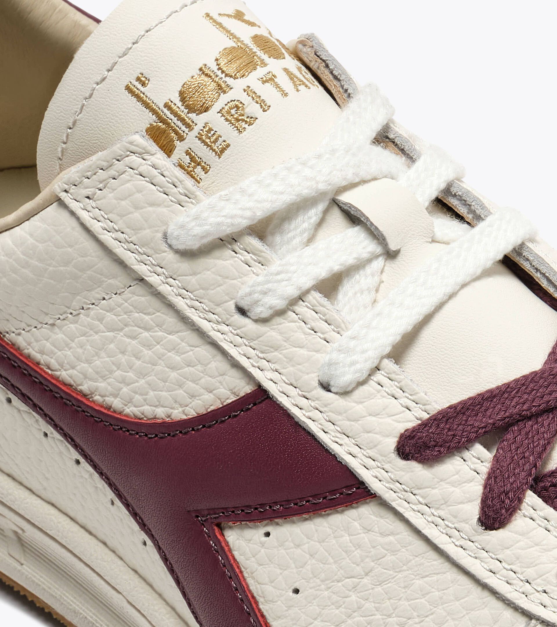Heritage Leather Sneaker - All-gender B.ELITE DOMINIO WHITE/ADVENT VIOLET - Diadora