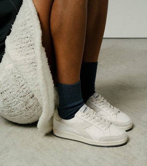 Heritage sneaker made from leather - All-gender PRESTIGE USED WHITE/MOONBEAM - Diadora