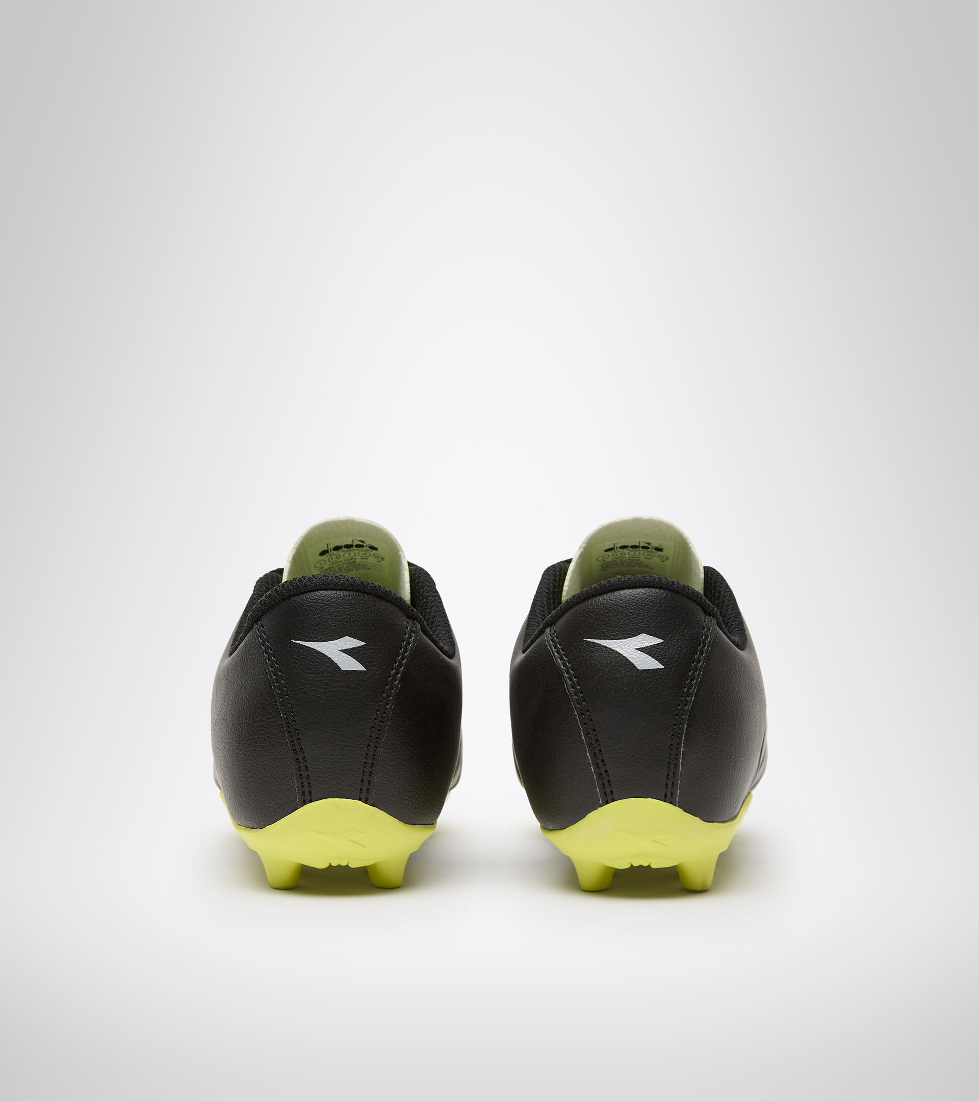 Hard ground football boot - Unisex kids PICHICHI 3 MD JR BLACK/YELLOW FL DD/SILVER - Diadora