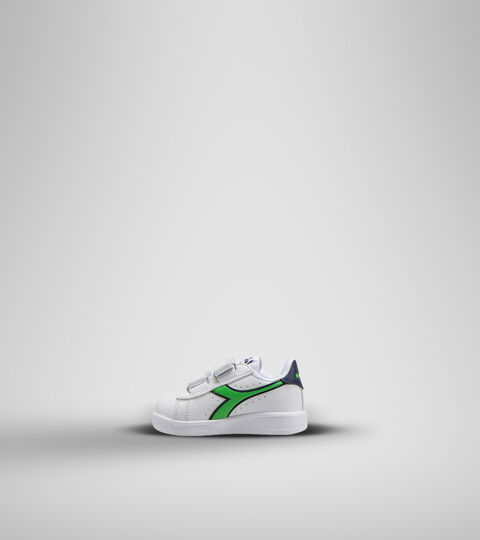 GAME P TD, WHITE/BLACK IRIS/CLASSIC GREEN Sports shoes - Toddlers 1-4 years GAME P TD WHITE/BLACK IRIS/CLASSIC GREEN - Diadora