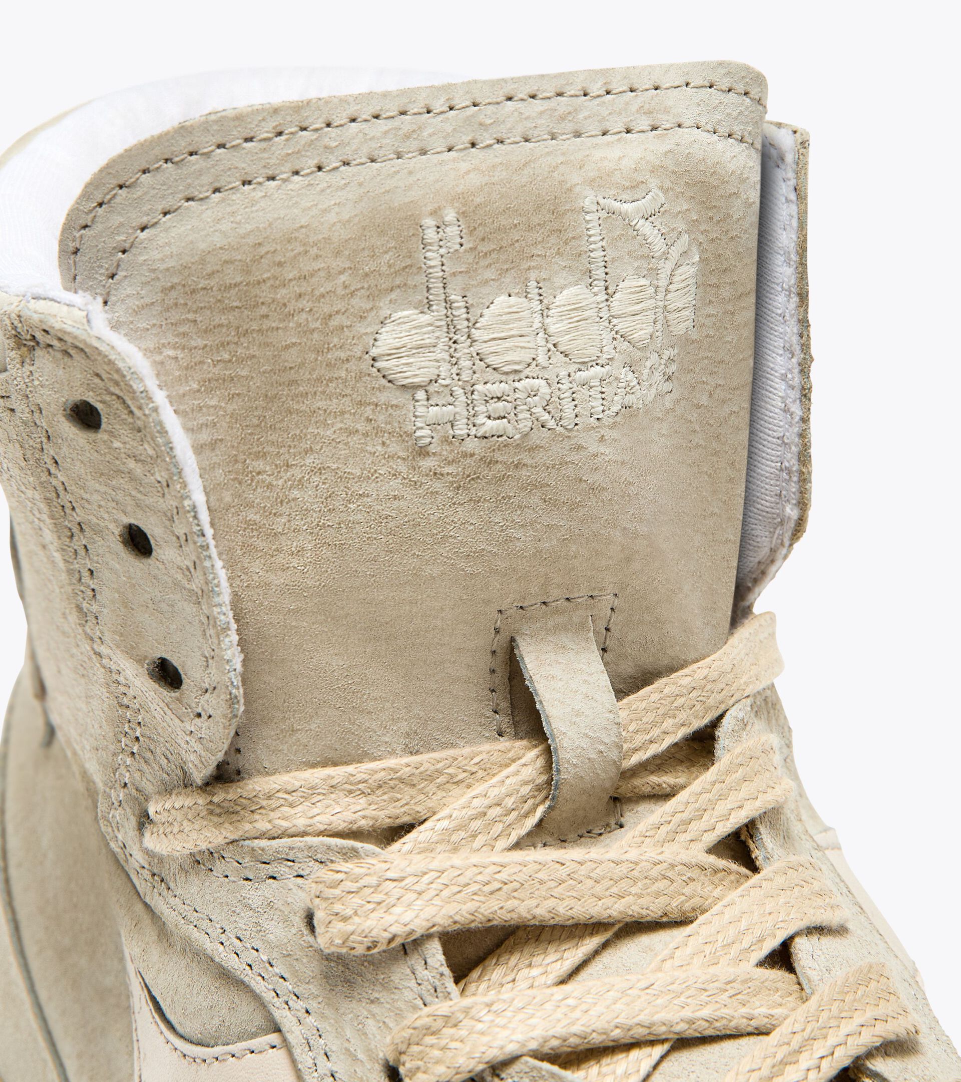 Heritage shoe - Unisex MI BASKET SUEDE USED BEIGE FOG - Diadora