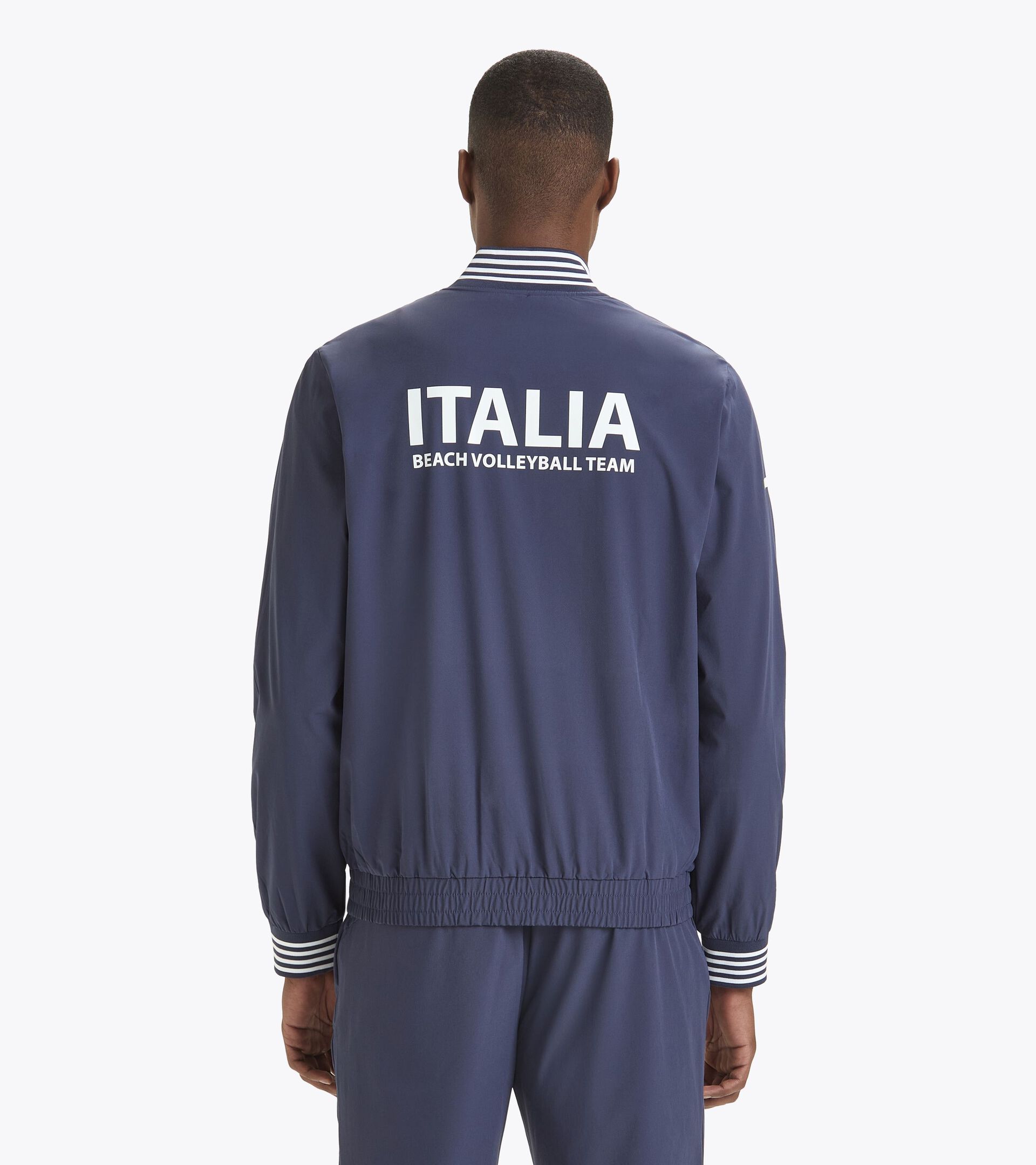Representative hoodie - Italy Men’s National beach Volleyball Team TOP RAPPRESENTANZA BV24 ITALIA CLASSIC NAVY - Diadora