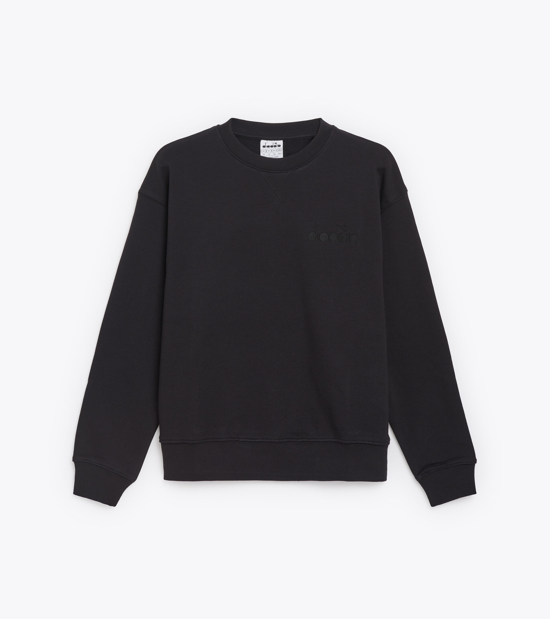 Cotton sweatshirt - Gender neutral SWEATSHIRT CREW SPW LOGO BLACK - Diadora