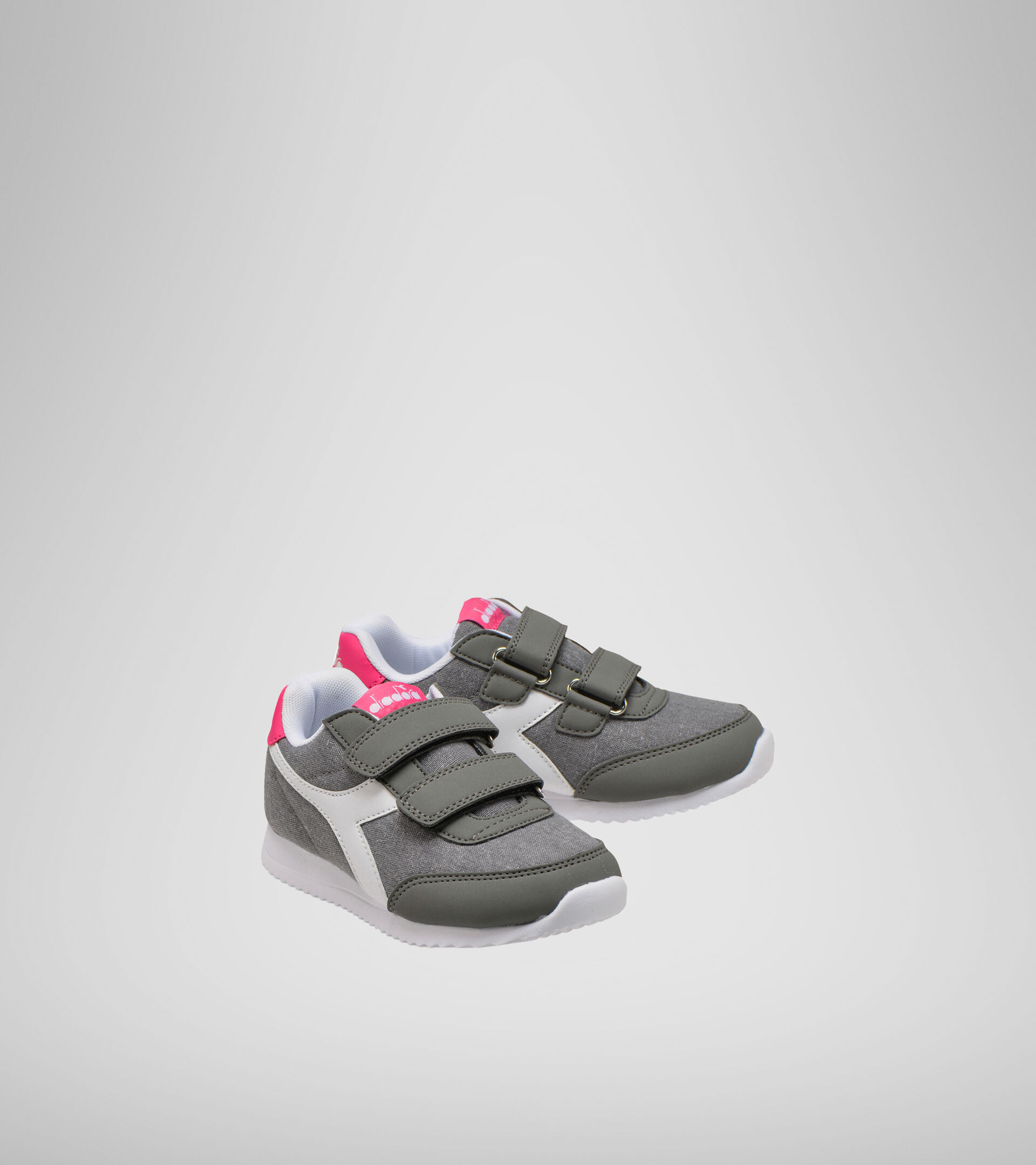 Sports shoes - Kids 4-8 years JOG LIGHT PS CHARCOAL GRAY/FANDANGO PINK - Diadora