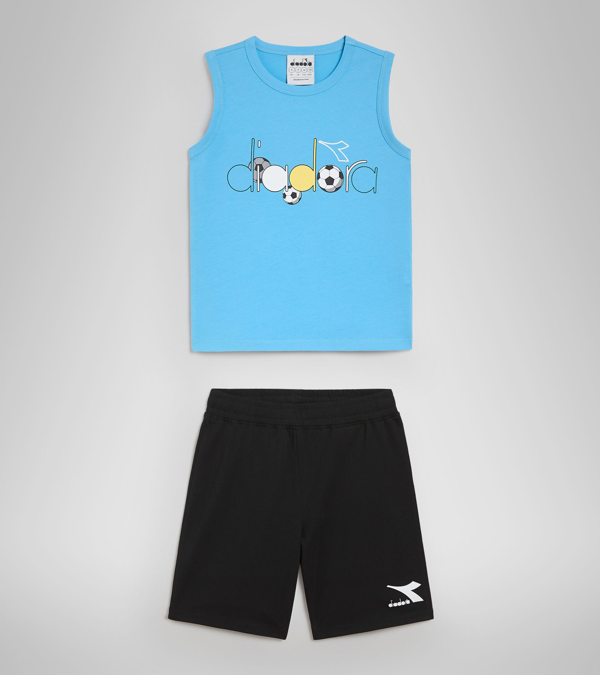 Vest top/shorts set - Boys JB.SET SL KICK BALTIC SEA - Diadora