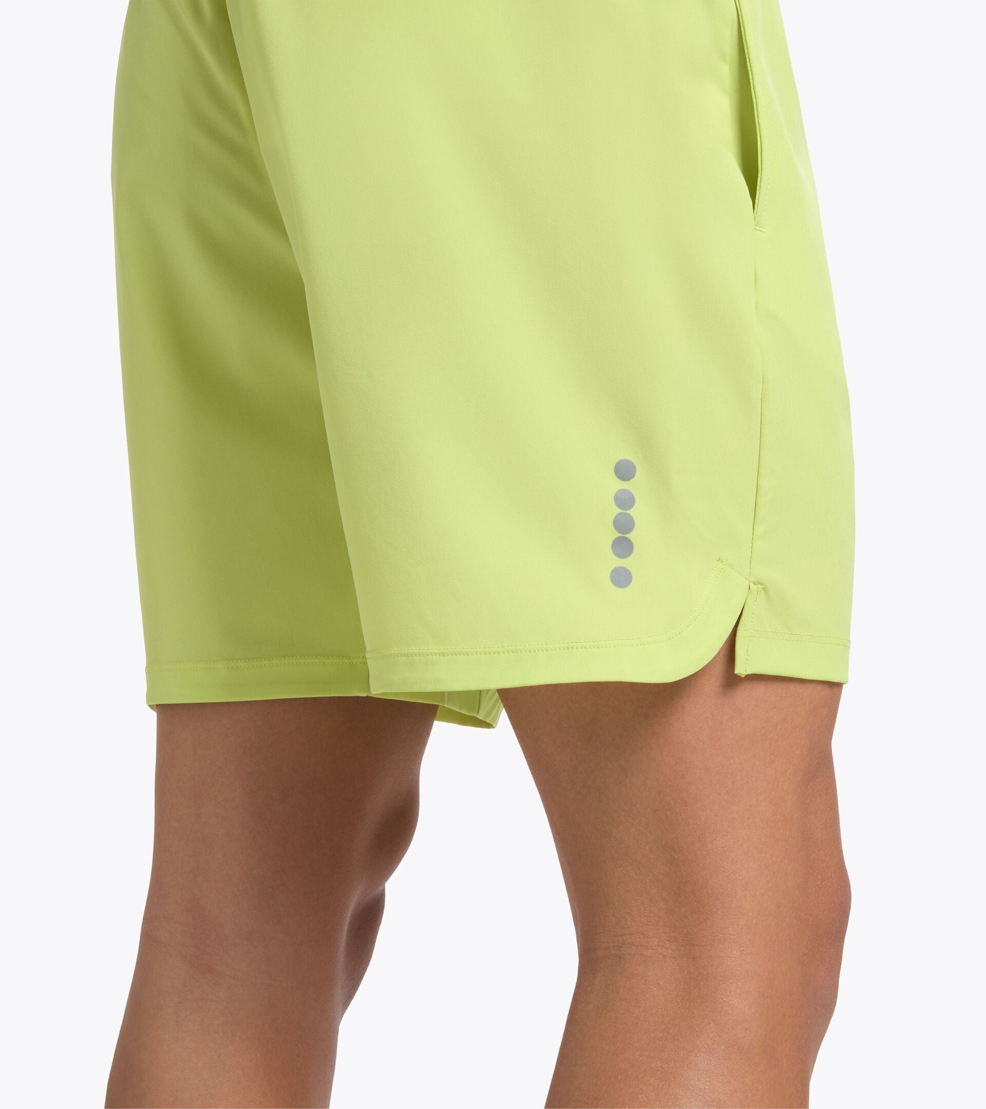 7&rsquo;&rsquo; Running Shorts - Men&rsquo;s SHORTS 7 WILD LIME GREEN - Diadora