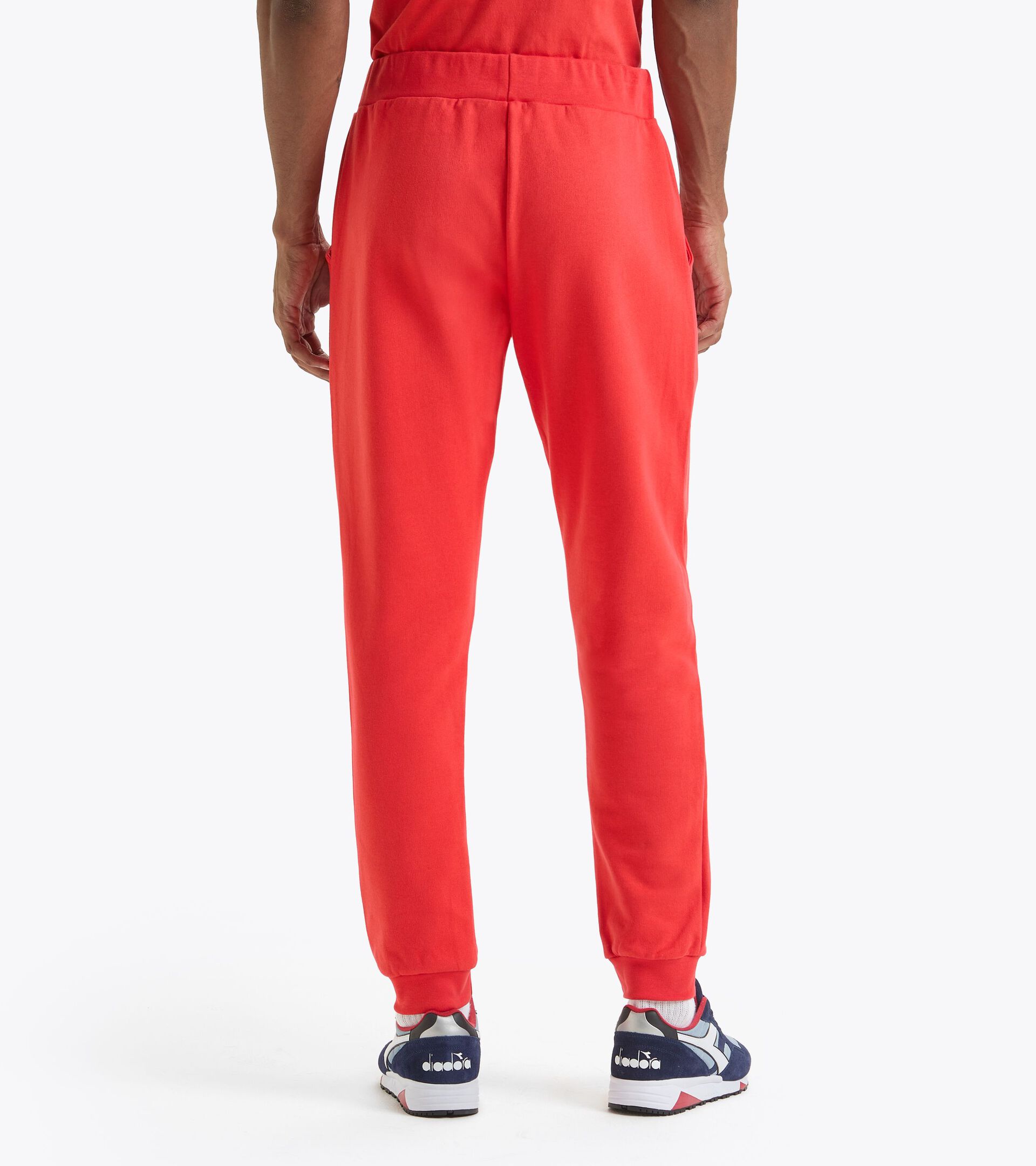 Sporty sweatpants - Made in Italy - Gender Neutral PANTS LOGO BITTERSWEET RED - Diadora