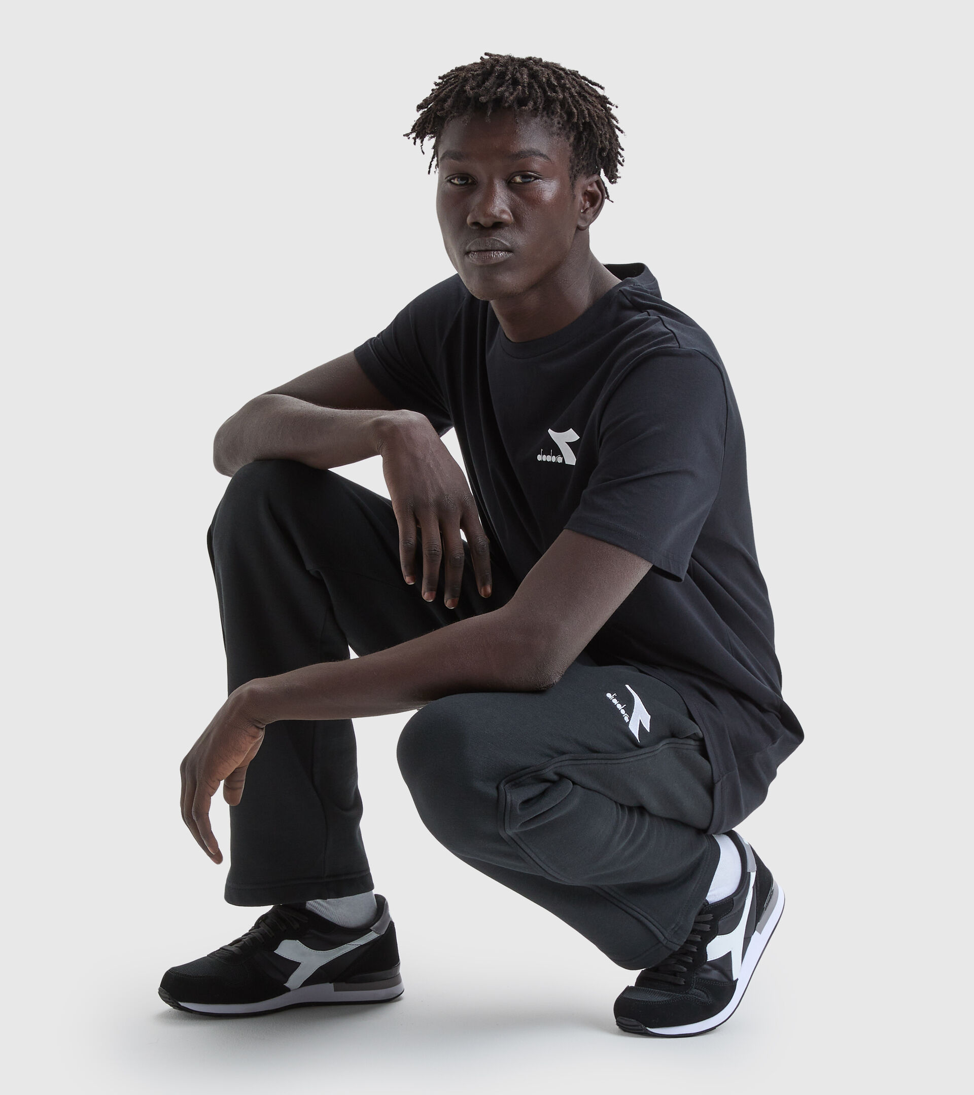 Sports T-shirt - Men’s T-SHIRT SS CORE BLACK - Diadora
