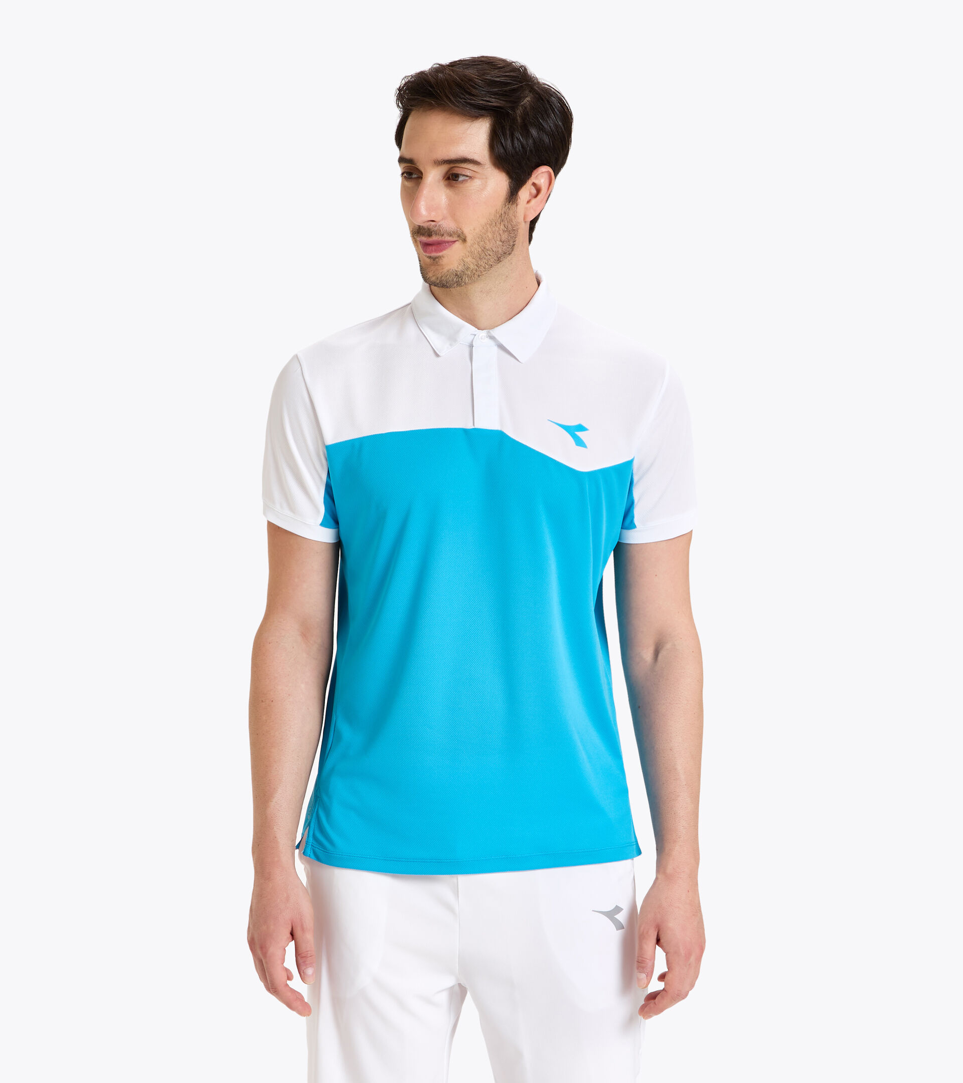 Tennis polo shirt - Men POLO COURT ROYAL FLUO - Diadora