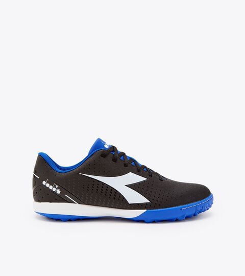 Futsal boot - Specific outsole for synthetic/hard grounds PICHICHI 5 TFR BLACK/WHITE/ROYAL BLUE - Diadora