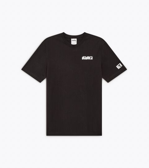 T-SHIRT SS ATHL. LOGO SL, BLACK Cotton t-shirt - All-gender T-SHIRT SS ATHL. LOGO SL BLACK - Diadora