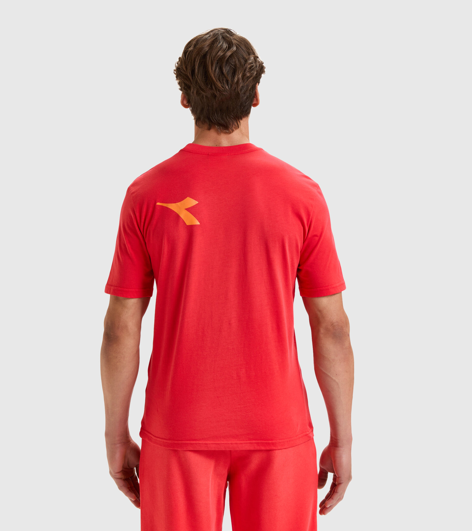 Cotton t-shirt - Unisex T-SHIRT SS MANIFESTO POPPY RED - Diadora