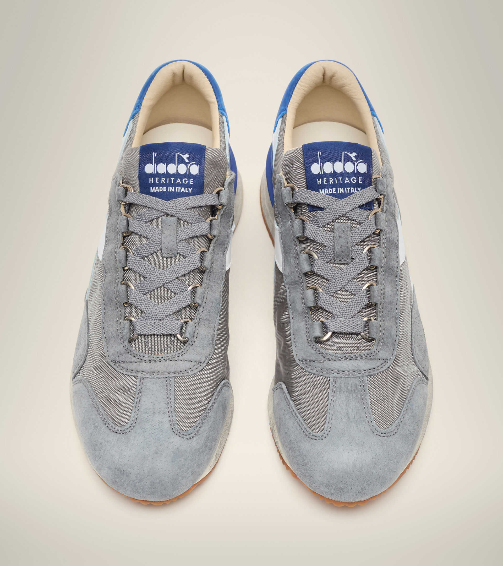 Heritage shoe - Unisex EQUIPE MAD ITALIA NUBUCK SW ASH GREY - Diadora