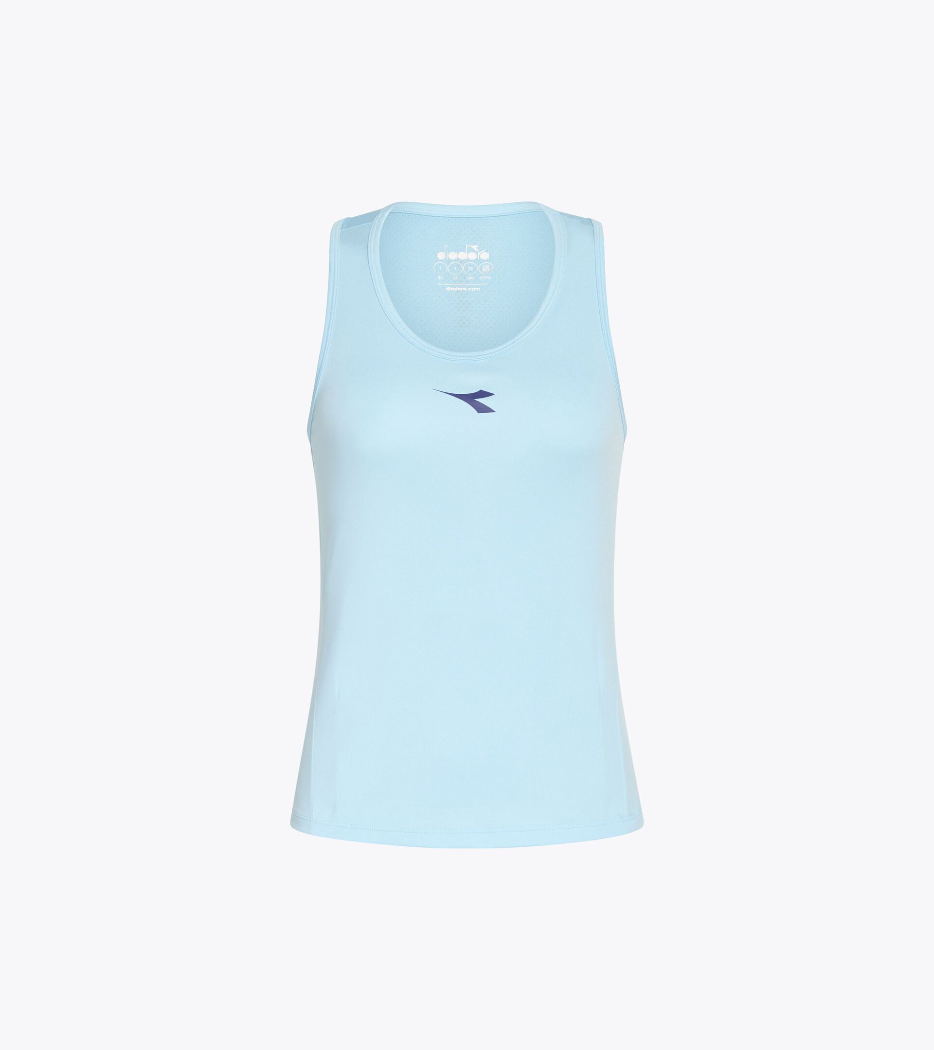 Canotta da tennis con dorso a vogatore - Donna L. TANK CORE AZURRO CORYDALIS - Diadora