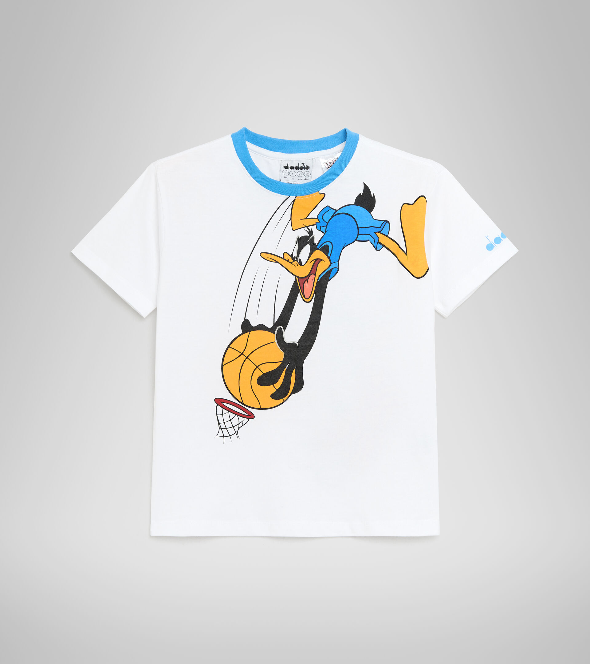 Camiseta deportiva - Niños JU.T-SHIRT SS WB AZUL AZURE - Diadora