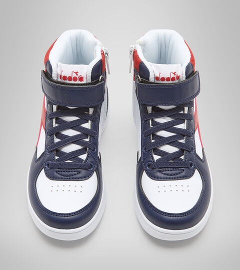RAPTOR MID PS, BLEU CABAN/MARRON BOSSA NOVA Chaussures de sport - Enfants 4-8 ans RAPTOR MID PS BLEU CABAN/MARRON BOSSA NOVA - Diadora