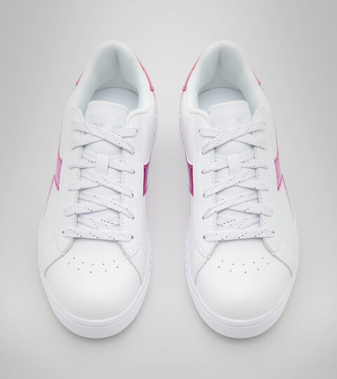 GAME STEP DIAMONDS GS, BIANCO/ROSA FUCHSIA Footwear Sport BAMBINO GAME STEP DIAMONDS GS BIANCO/ROSA FUCHSIA Diadora