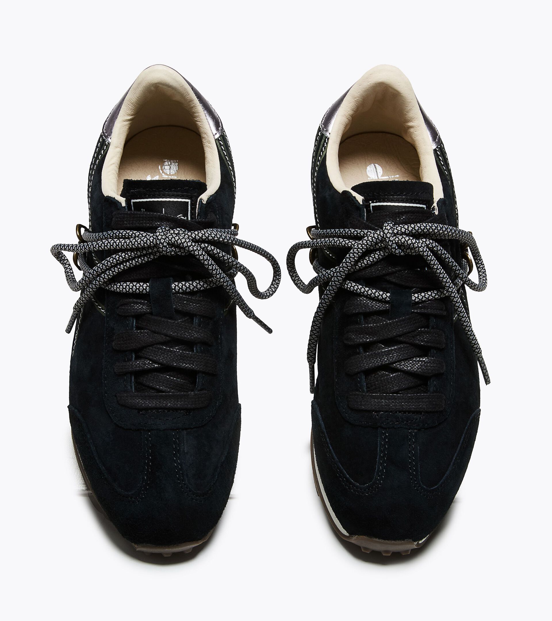 Leather Sneaker - Low-Profile - All-gender RALLY FLOW WN BLACK - Diadora