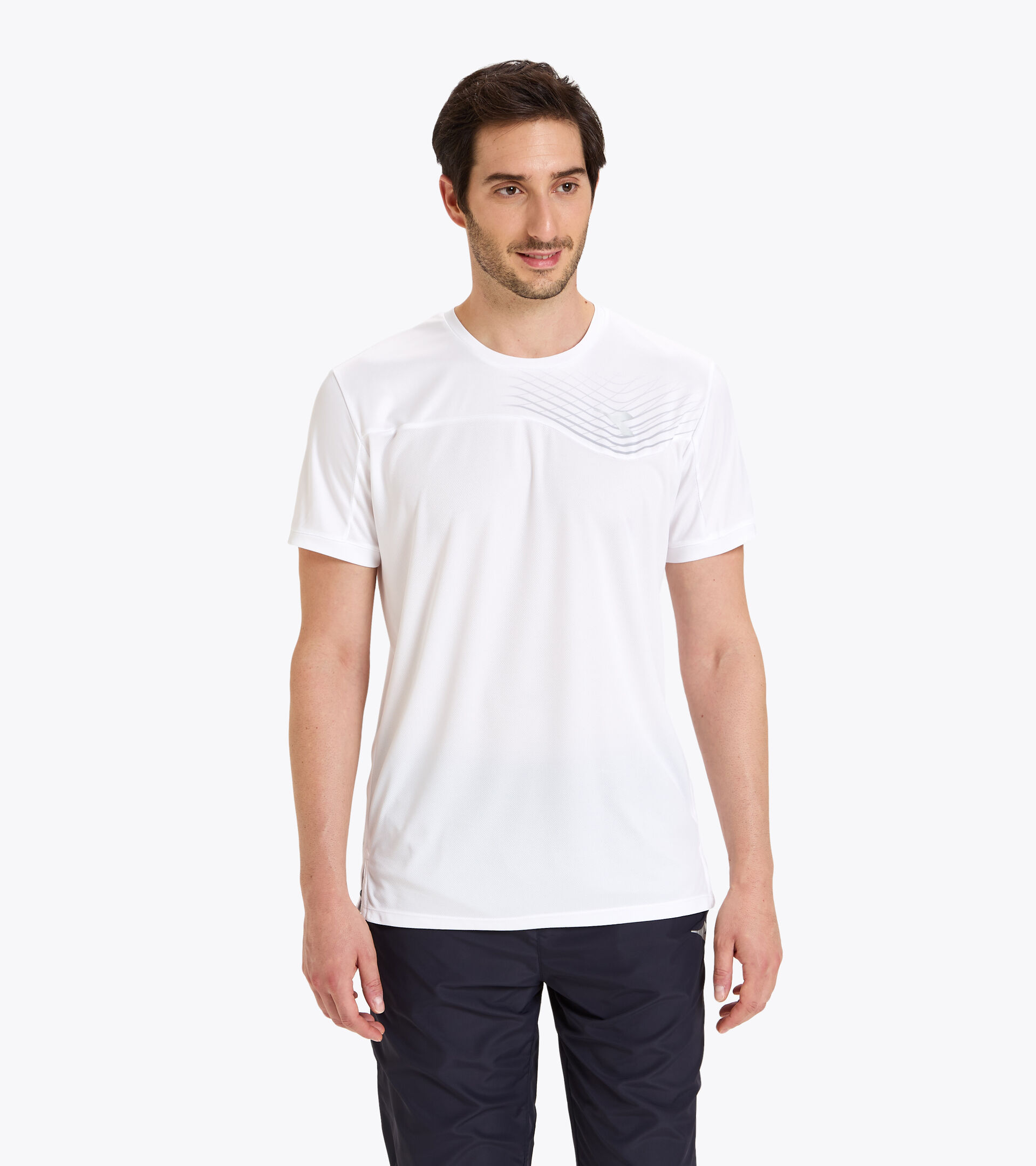 T-shirt da tennis - Uomo T-SHIRT COURT BIANCO OTTICO - Diadora