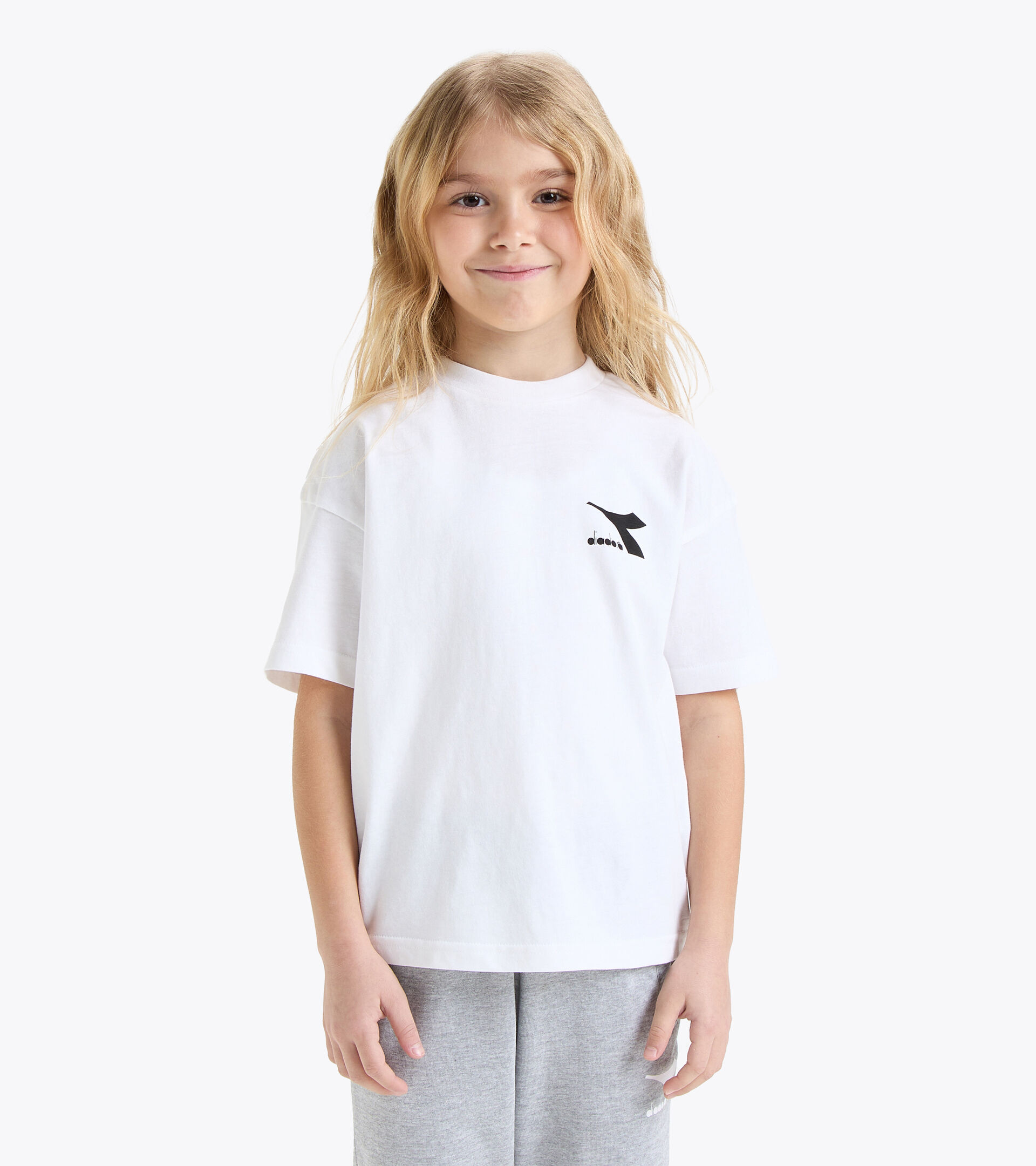 Cotton t-shirt - Kids
 JU.T-SHIRT SS SL OPTICAL WHITE - Diadora