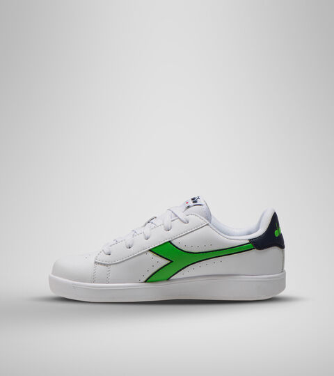 GAME P GS, BLCO/LIRIO NEGRO/VERDE CLASICO Footwear Sport BAMBINO GAME P GS BLCO/LIRIO NEGRO/VERDE CLASICO Diadora