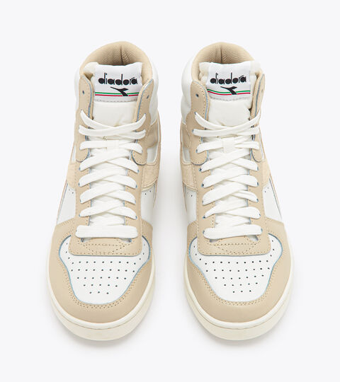 MAGIC BASKET MID LEATHER WN, BIANCO/BEIGE BETULLA Sportswear sneaker - Women MAGIC BASKET MID LEATHER WN BIANCO/BEIGE BETULLA - Diadora