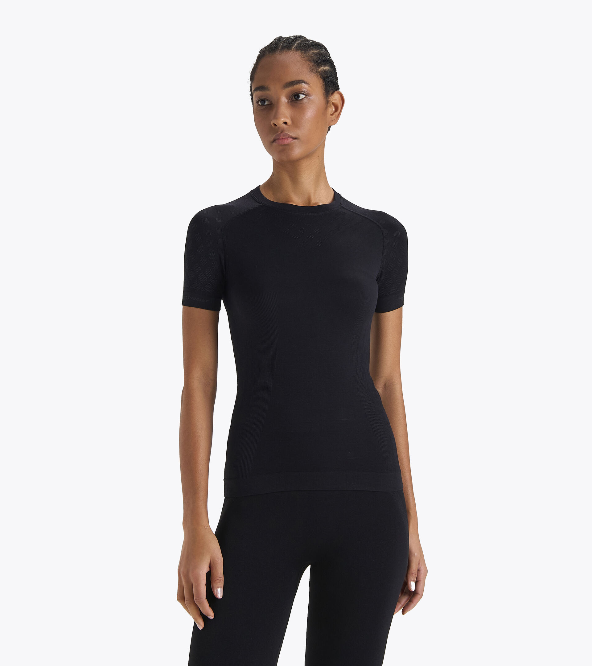 Short-sleeved training t-shirt - Women L. SS T-SHIRT ACT BLACK - Diadora