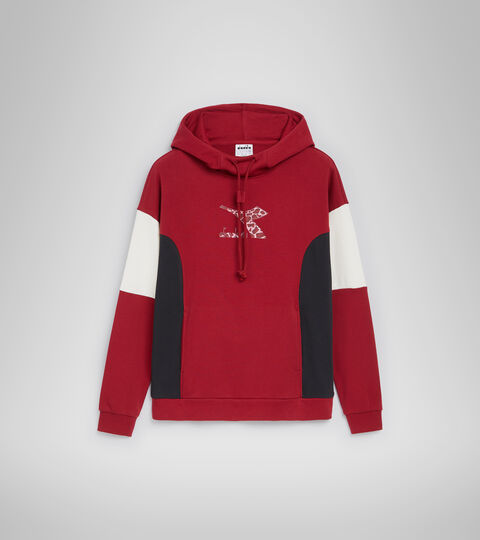 L.HOODIE LUSH, RHUBARB Hooded sweatshirt - Women L.HOODIE LUSH RHUBARB - Diadora