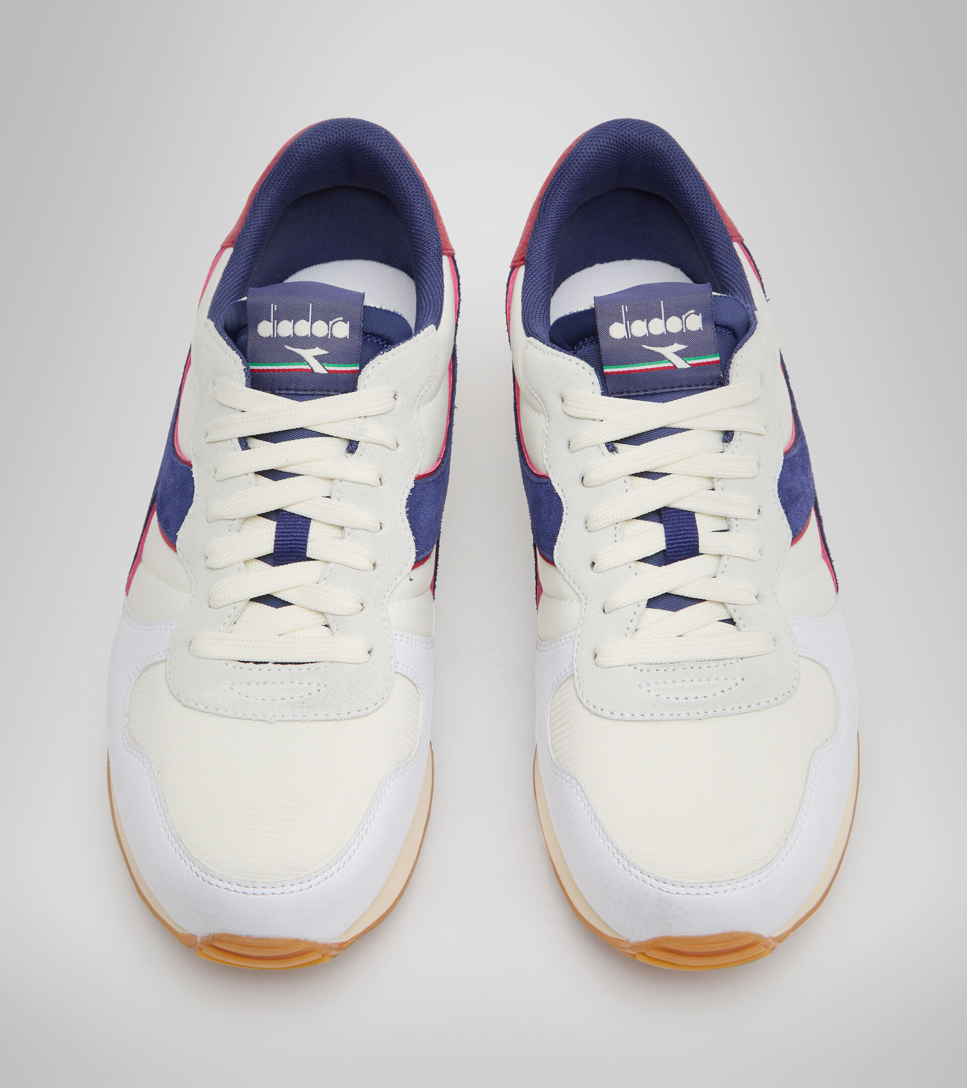 Sports shoes - Men  CAMARO ICONA WHT/TWILIGHT BL/CHILI PEPPER - Diadora