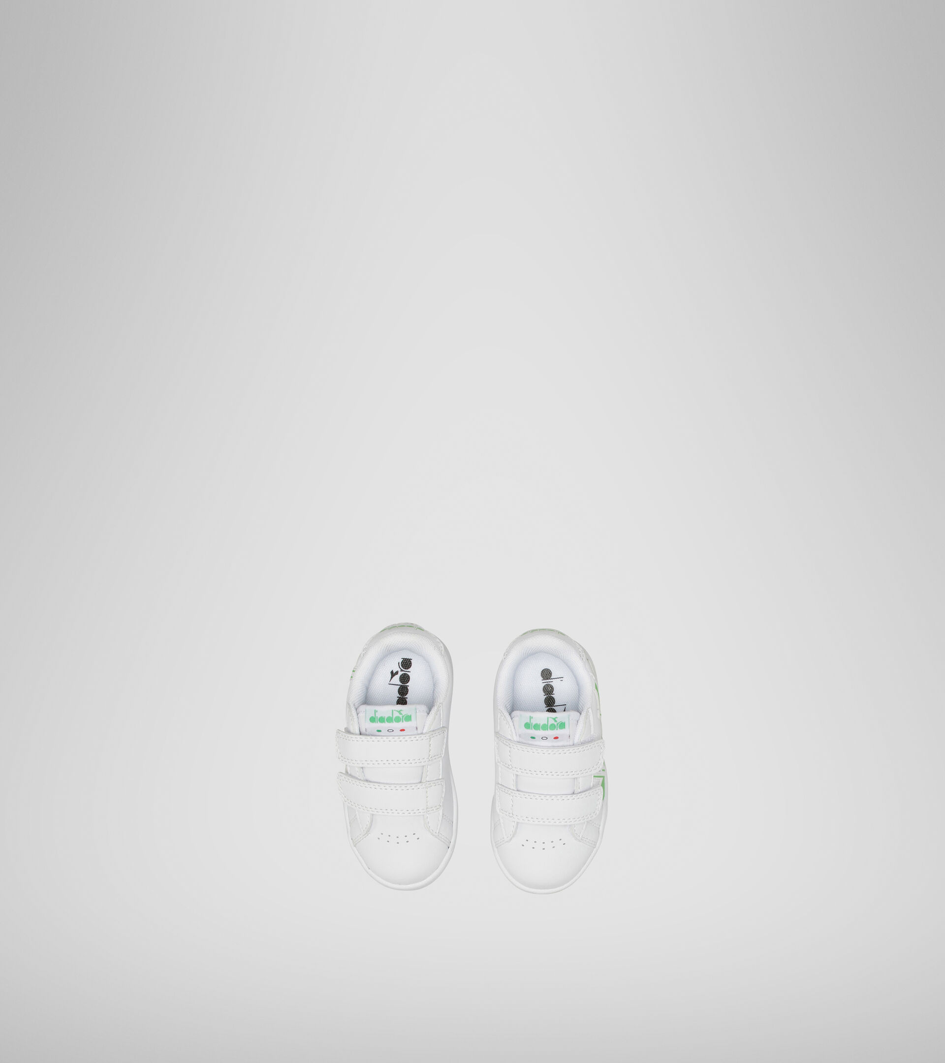 Sports shoe - Unisex kids GAME P BOLDER TD WHITE/GREEN EVIDENCE - Diadora