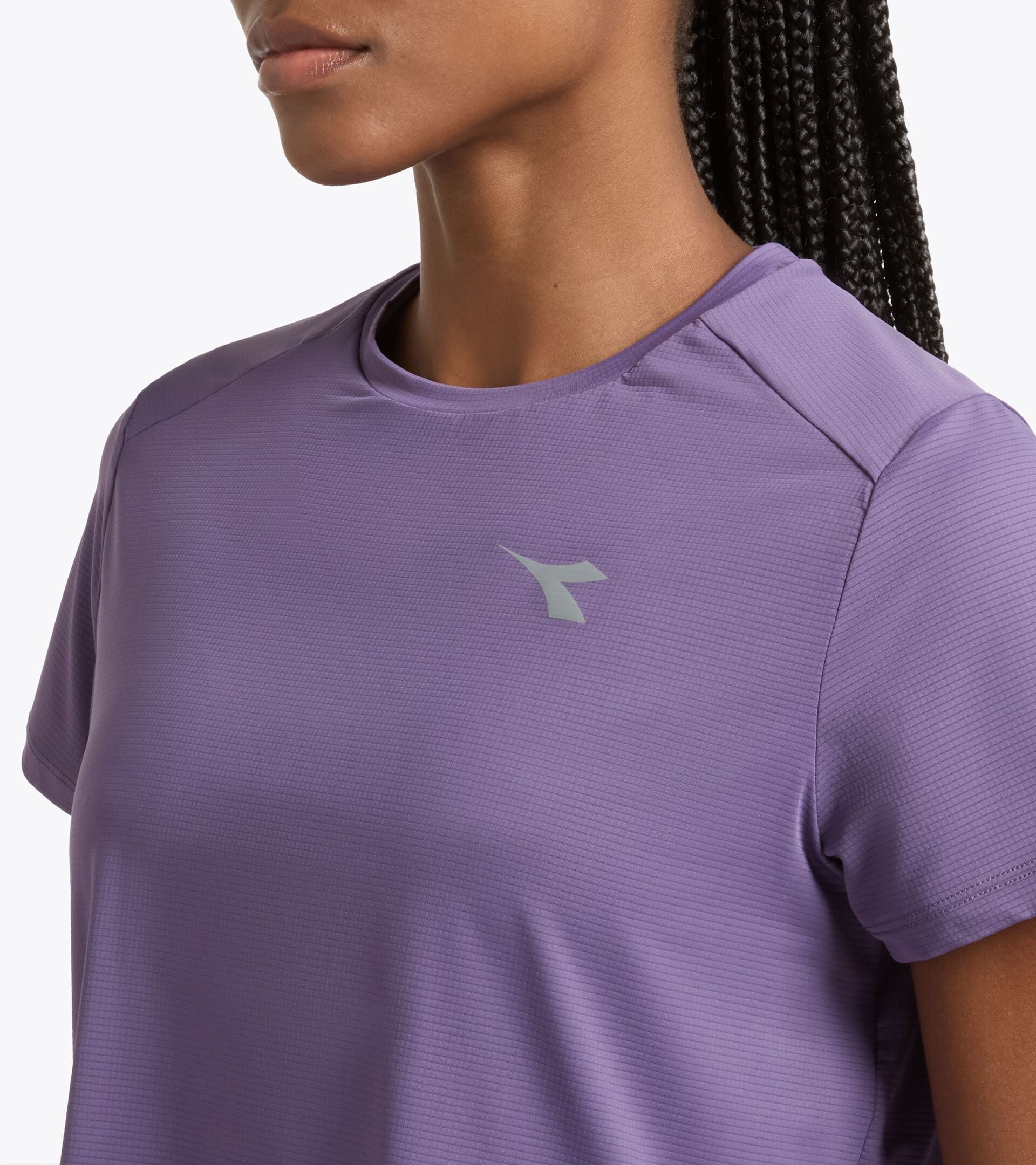 T-shirt technique hautes performances - Entra&icirc;nement - Femme L. SS TECH T-SHIRT COMPOTE DE RAISIN - Diadora