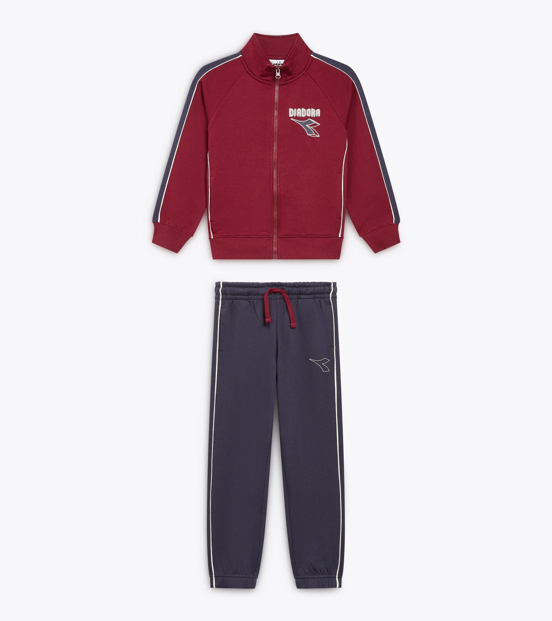 Tracksuit made with brushed fleece - Boy
 JB. TRACKSUIT FZ LOGO (BR) EMPIRE RED - Diadora